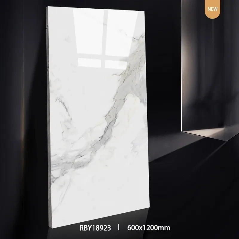 60×120 Carrara white and calacatta gold floor and wall tile
