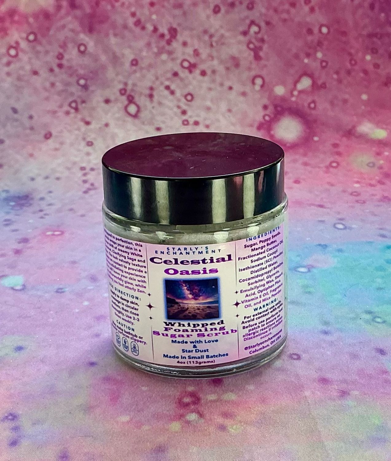 Celestial Oasis Foaming Sugar Scrub
