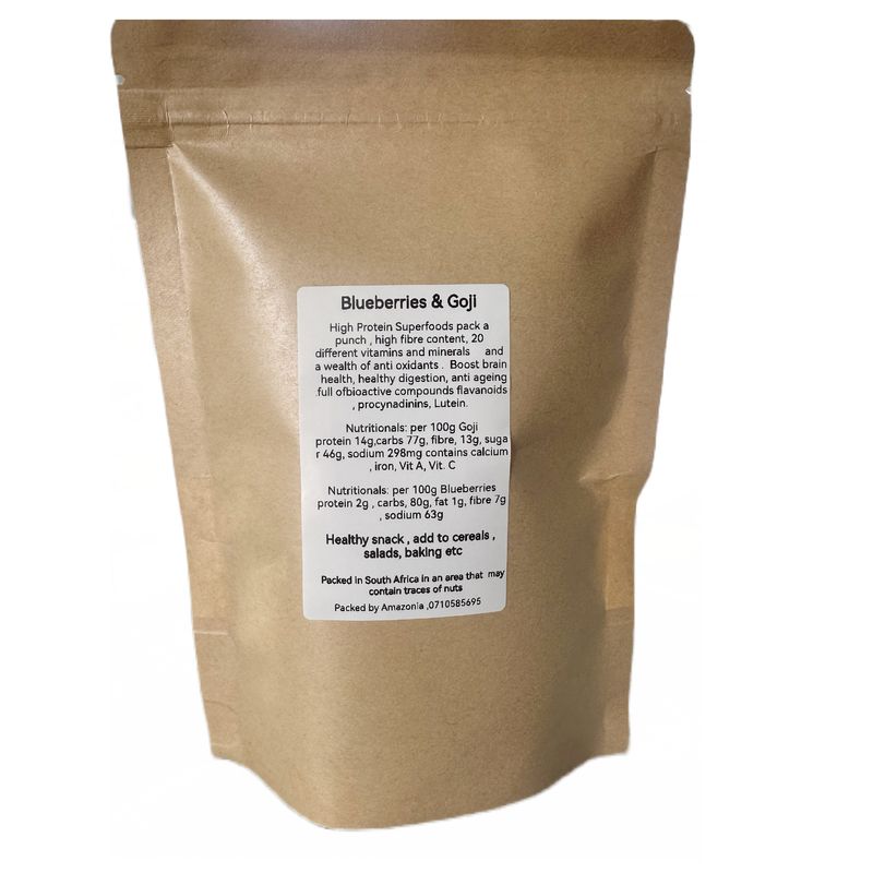 Amazonia Dried Goji Berry and Blueberries Mix
