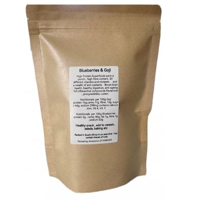 Amazonia Dried Goji Berry and Blueberries Mix