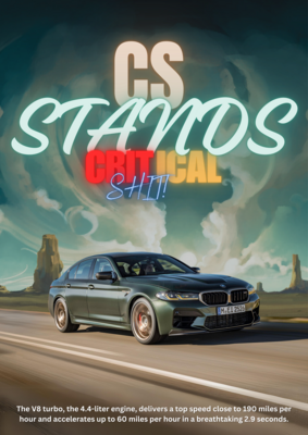 BMW M5 Aesthetic poster