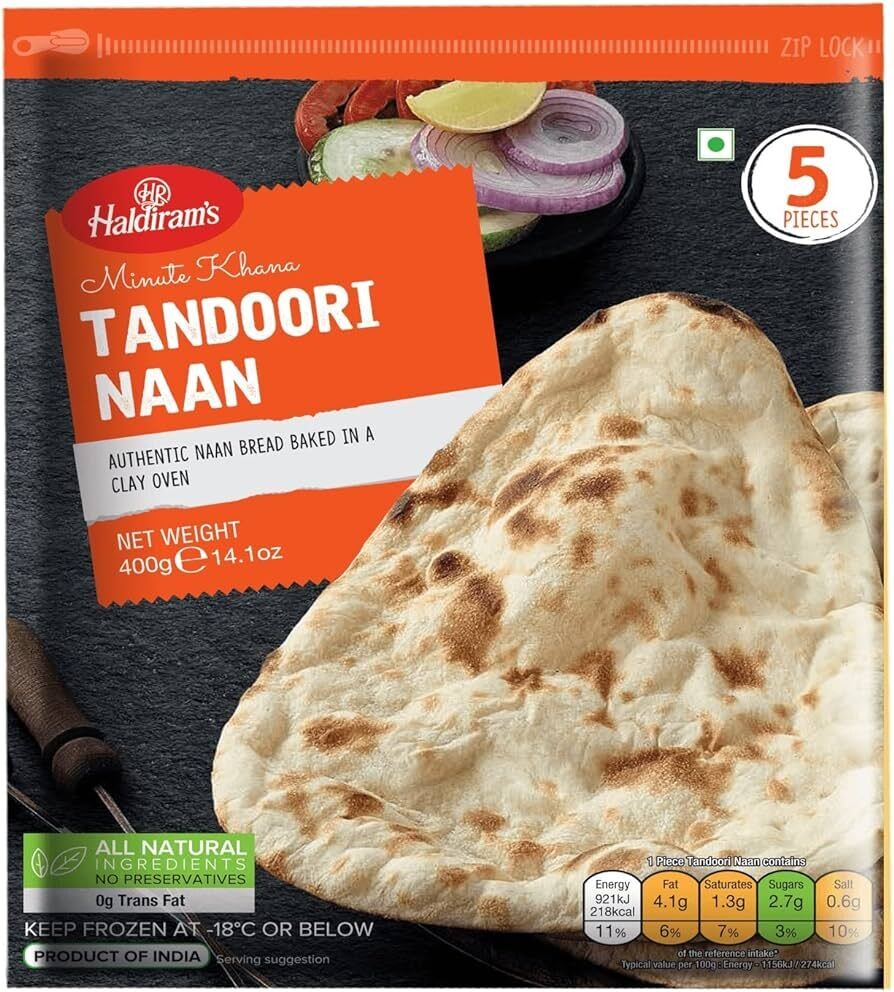 Haldiram Tandoori Naan 400g