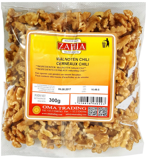 ZAHIA Walnoten Chili 300g