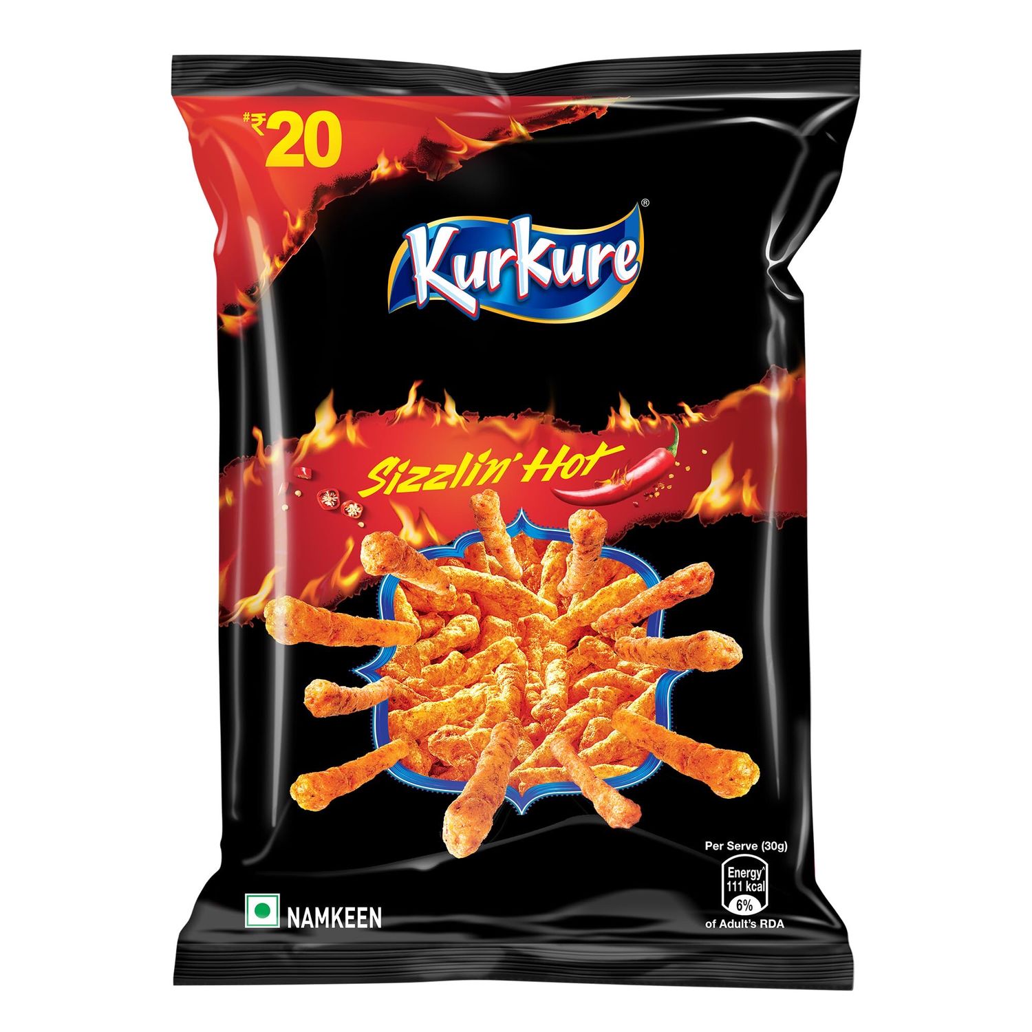 Kurkure sizzlin’hot 75g