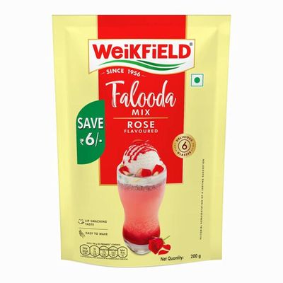 Weikfield Falooda Rose Mix powder 200g