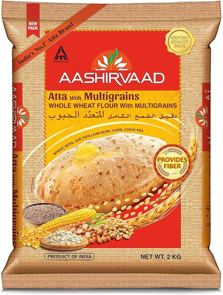 AASHIRVAAD WHOLE WHEAT FLOUR MULTIGRAINS 2KG