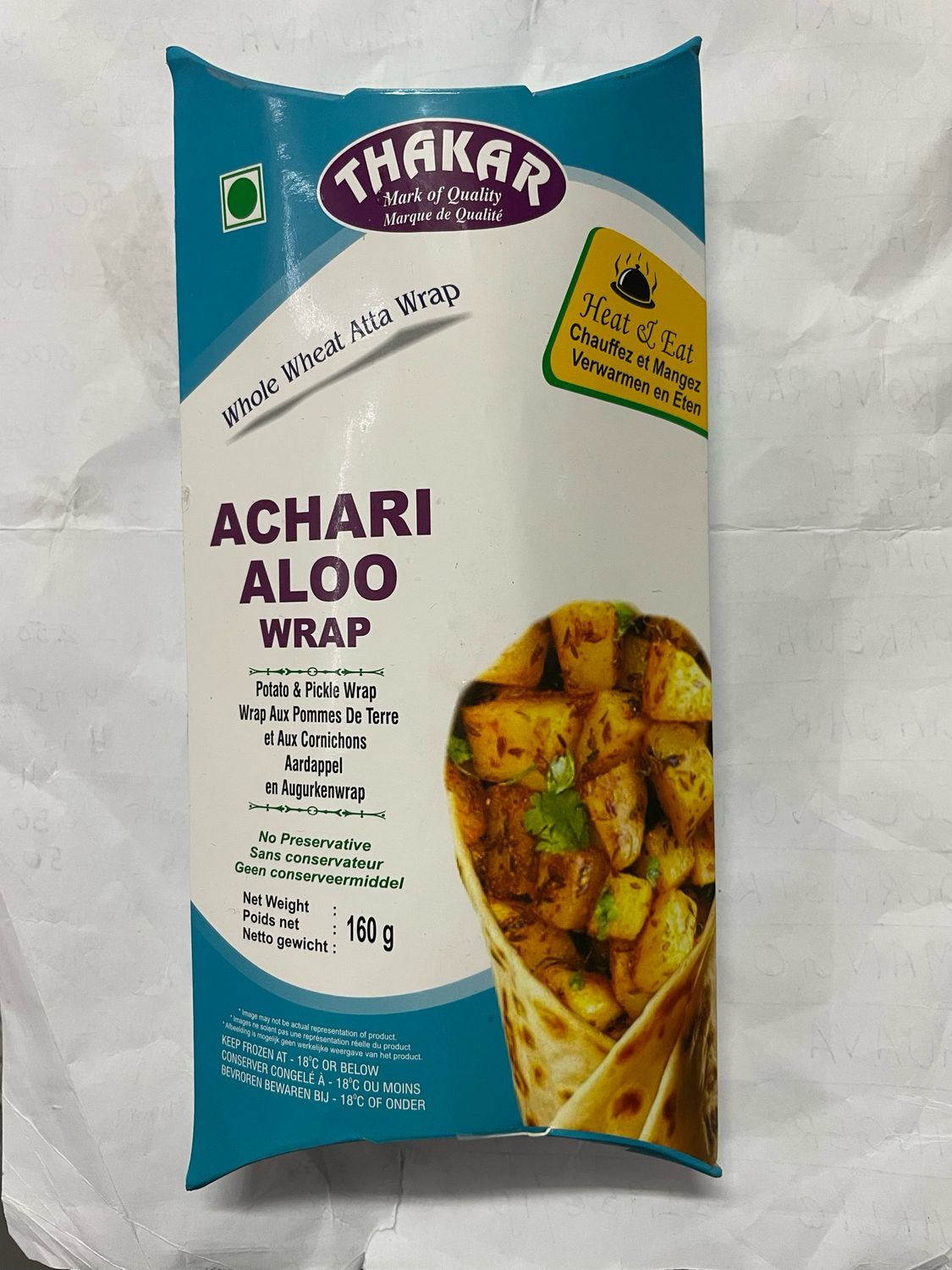 Thakar Achari Aloo Wrap 160g