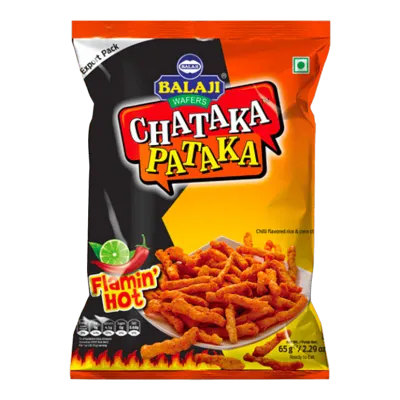 Balaji chataka pataka flamin hot 65g