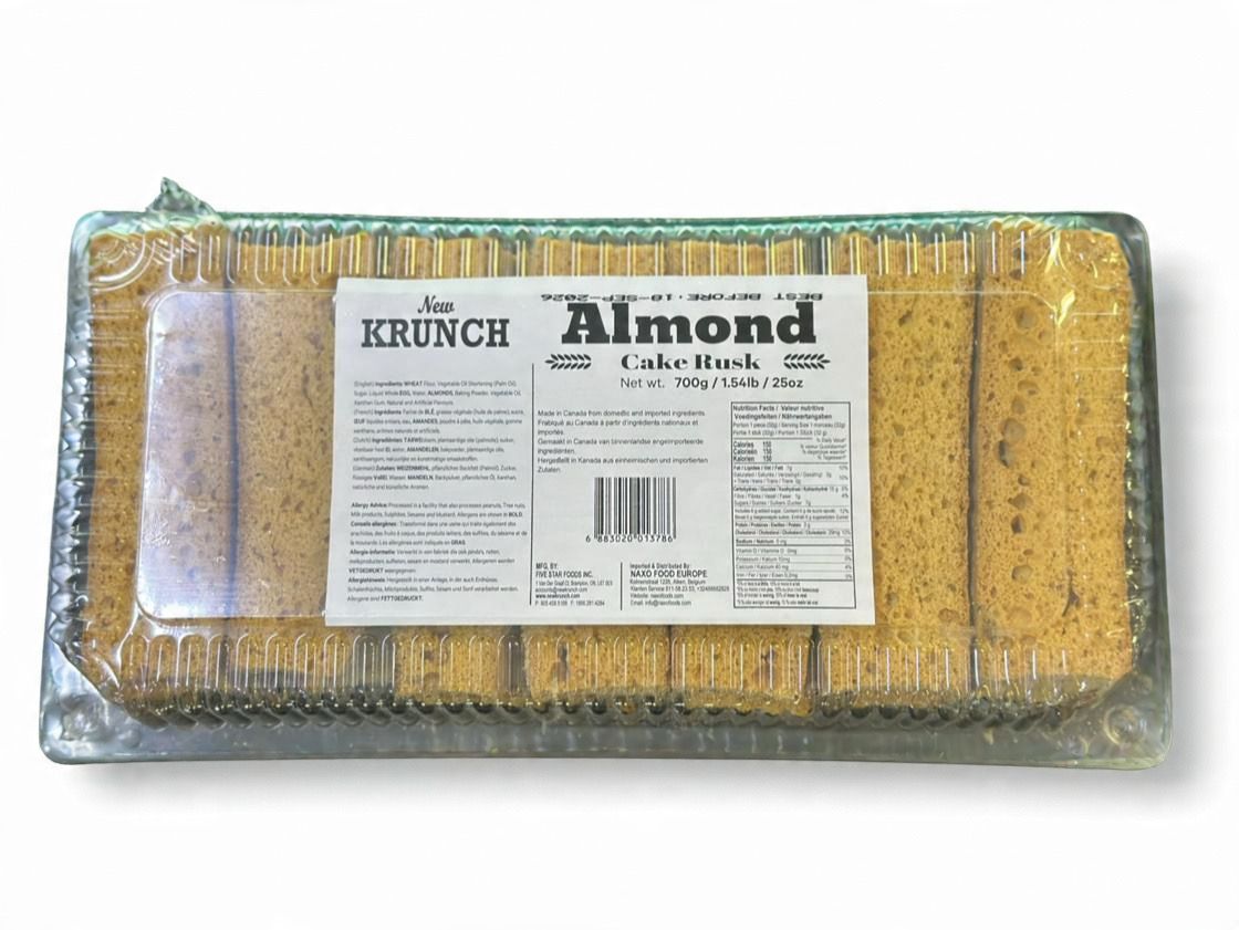 New krunch almond cake rusk 700g