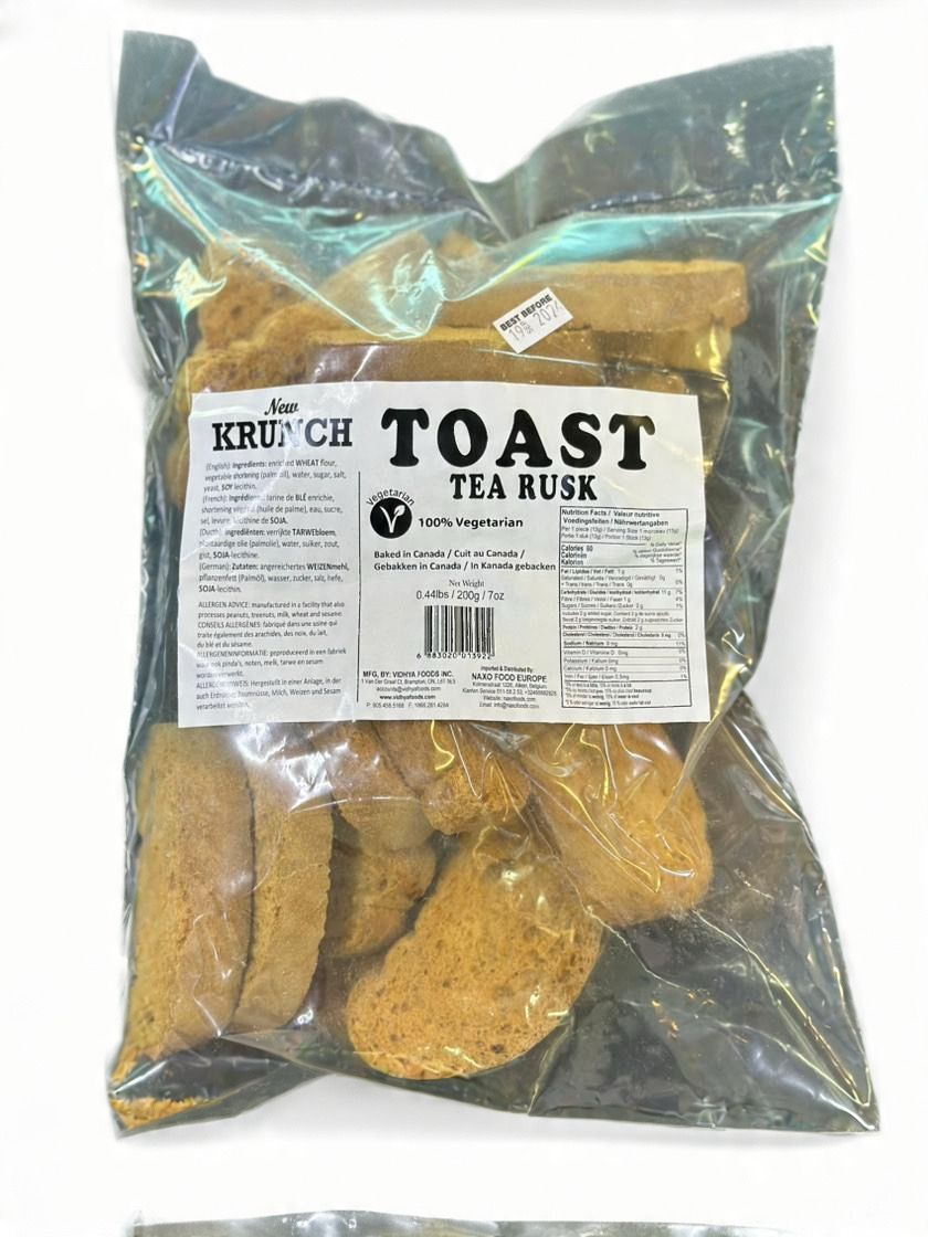 New krunch toast tea rusk 200g