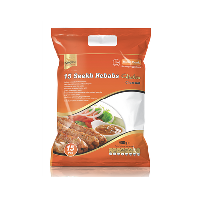 Crown 15 Seekh Kebabs Chicken 900g