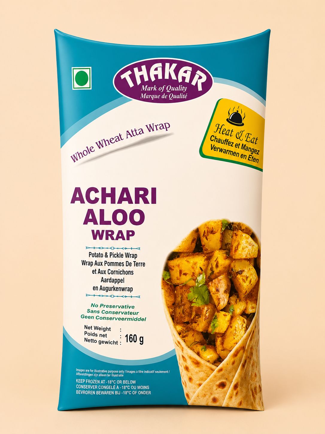 Thakar Achari Aloo Wrap 160g