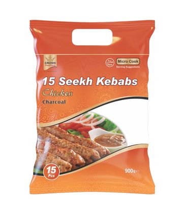  Crown 15 Seekh Kebabs Chicken 900g