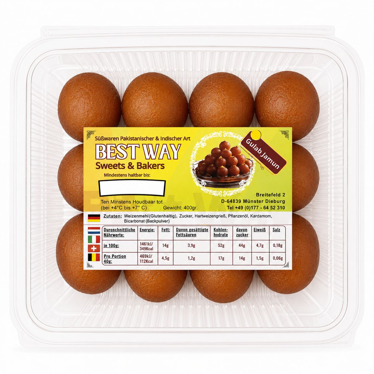 Fresh gulab jamun 400g