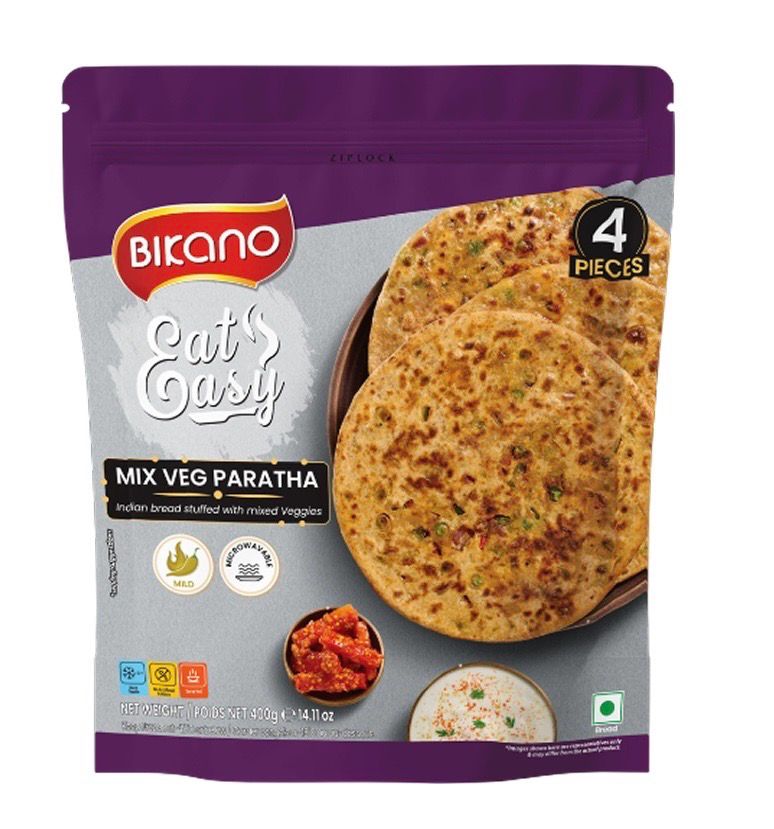 Bikano mix veg paratha 4pcs (400g)