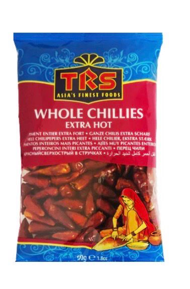 Trs chillies whole extra hot 50g