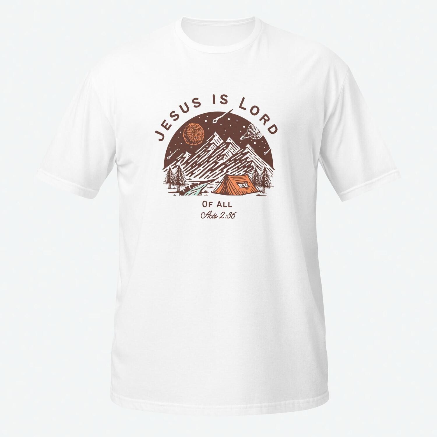 Jesus Christ Shirt, Jesus Is Lord Of All Tshirt, Christian Spiritual Tshirt, Mountain Printed Shirt, Religious Gift Shirt