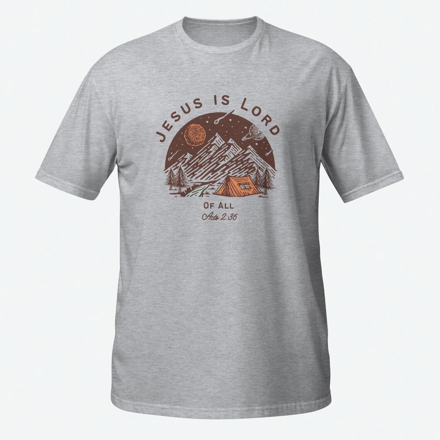 Jesus Christ Shirt, Jesus Is Lord Of All Tshirt, Christian Spiritual Tshirt, Mountain Printed Shirt, Religious Gift Shirt