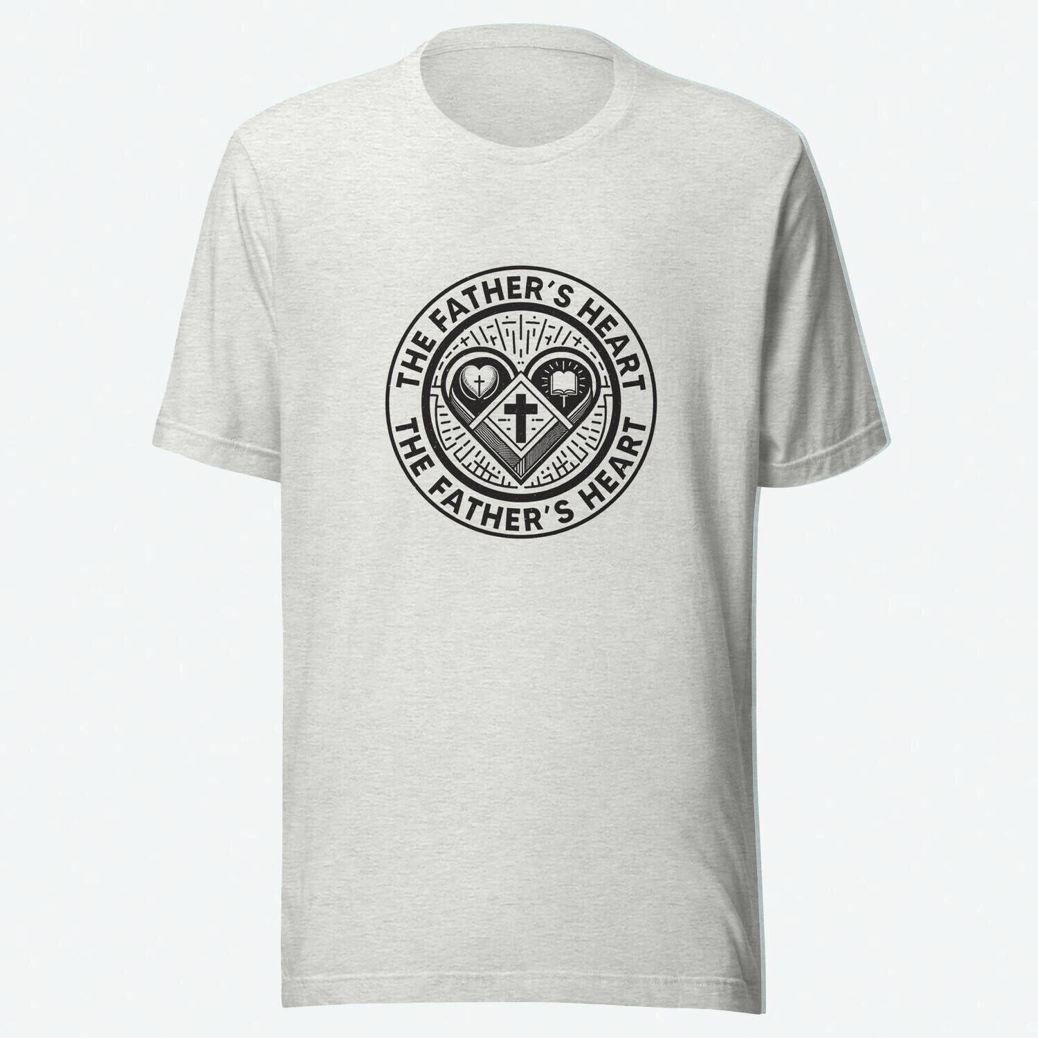 Heart Shirt, The Father's Heart Unisex Shirt, Faith Based Shirt, Christian Shirt, Trendy Christian Clothing, Short Sleeve Shirt