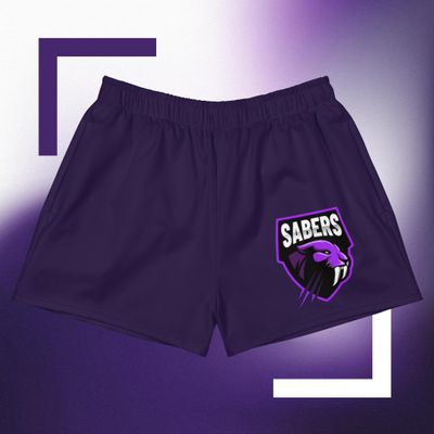 Sabers 2.5 Inch Seam Dark Purple Shorts