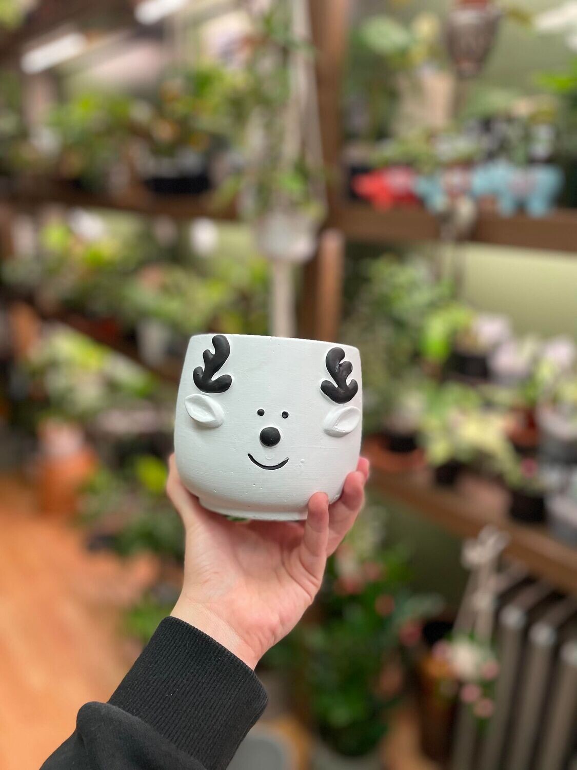 4.25&quot; Reindeer Pot