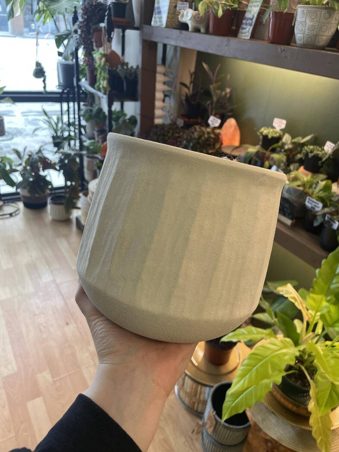 6.5&quot; Ceramic Plaster pot