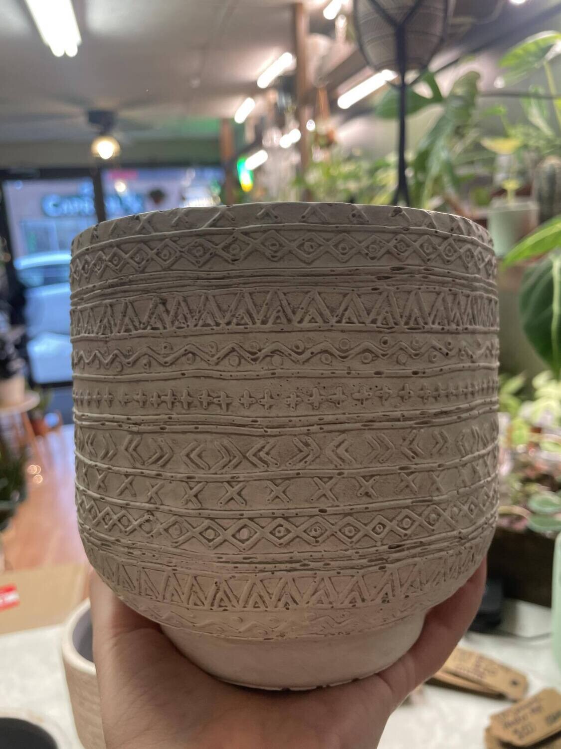 5.5&quot; Grey Wash pot