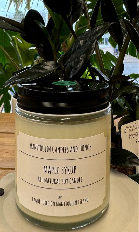 Maple Syrup Scented Candle - 8 oz Clear Jar