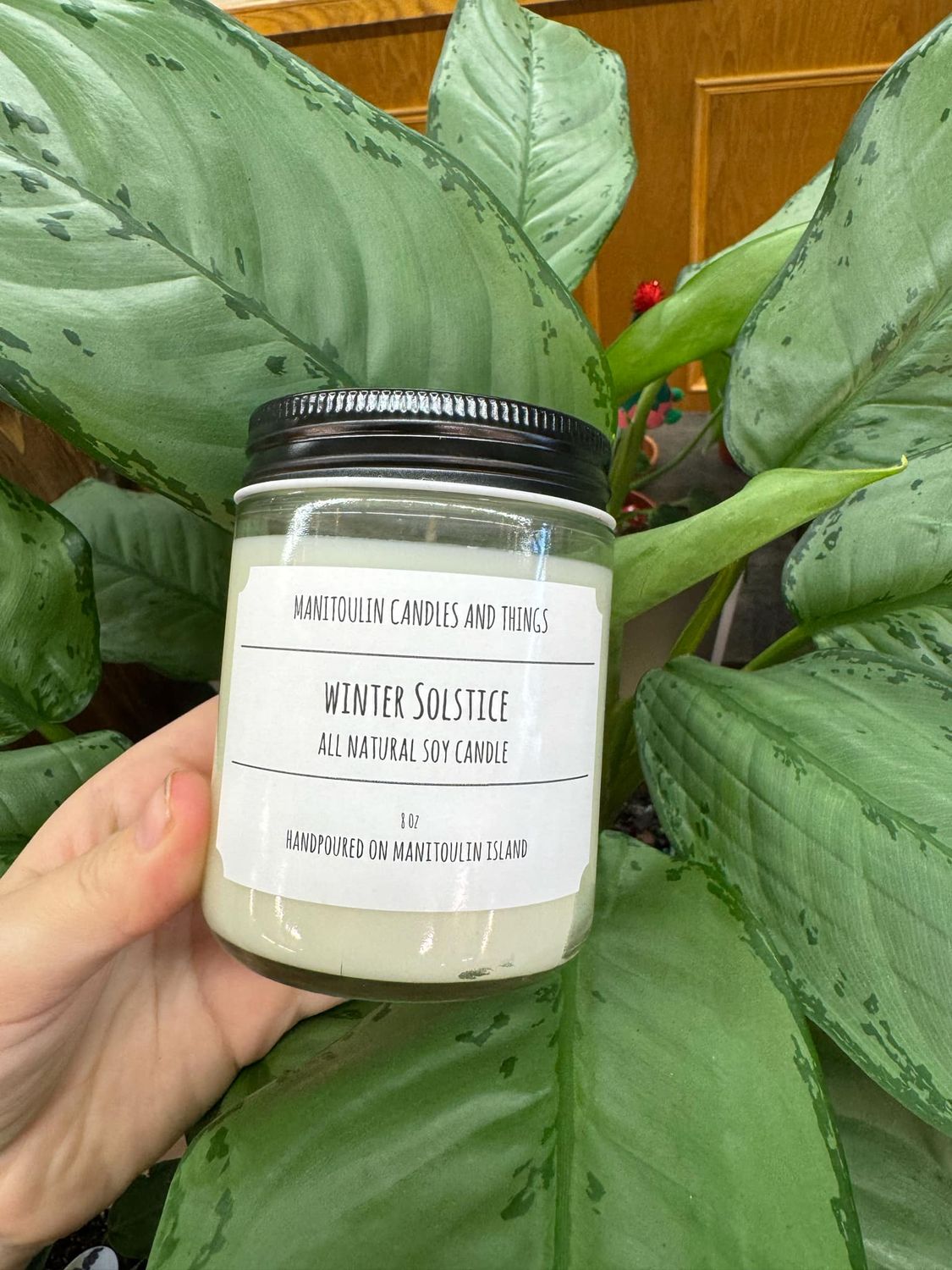 Winter Solstic Scented Candle - 8 oz Clear Jar