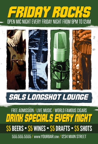 Friday Rocks Flyer Template