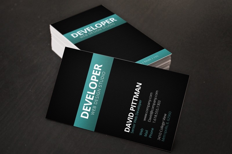 Carbon Fiber Business Cards
