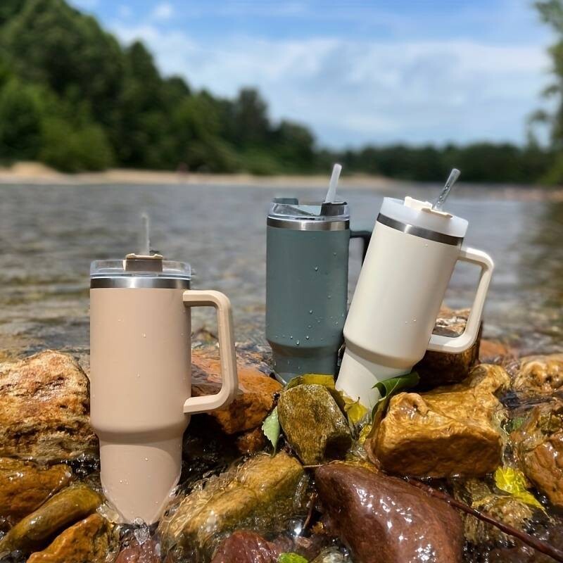 Double Wall and Cup Handle - The Perfect Handy Cup!, 40oz