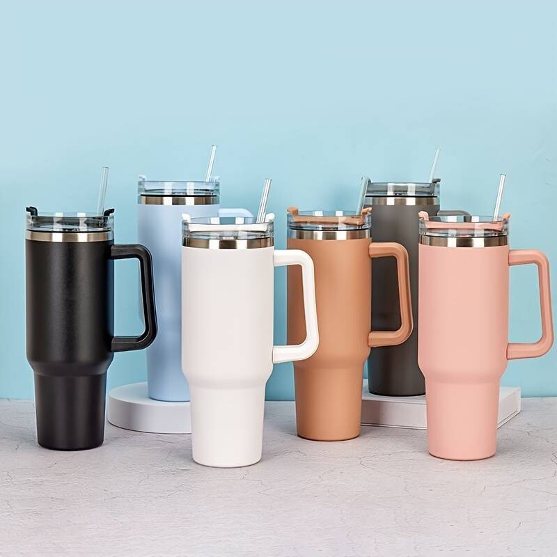 Double Wall and Cup Handle - The Perfect Handy Cup!, 40oz