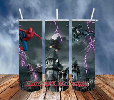 Haunted Mansion Spiderman and Batman