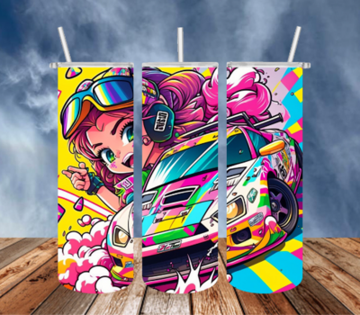 Graffiti Car Girl