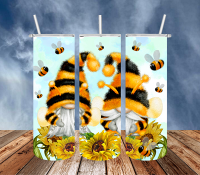 Gnome Sunflower Bees