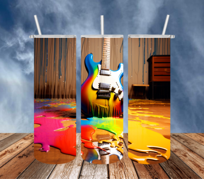 Guitar in Paint