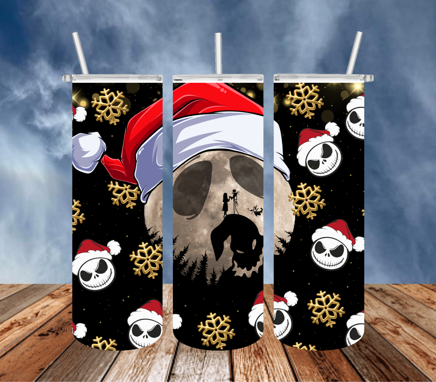 ​​​​​​​​Jack &amp; Sally Christmas 1Tumbler!