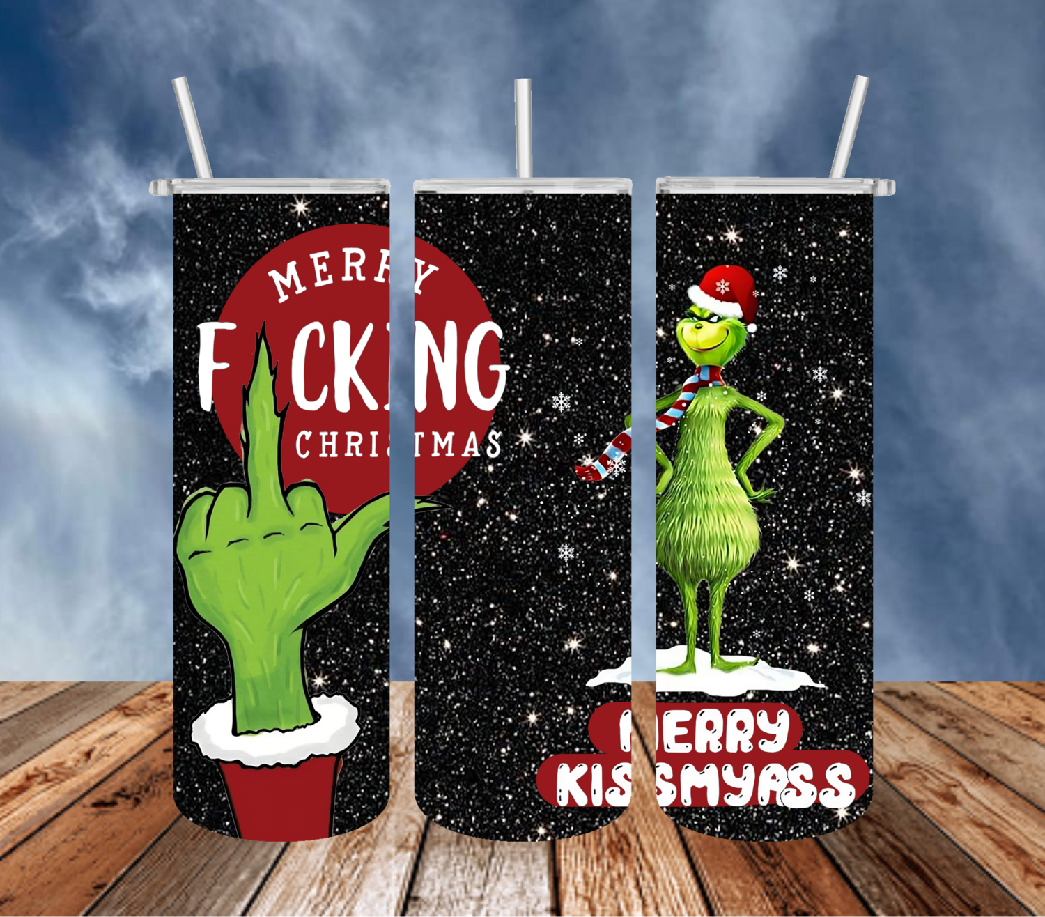 Merry Fucking Christmas Grinch Tumbler!