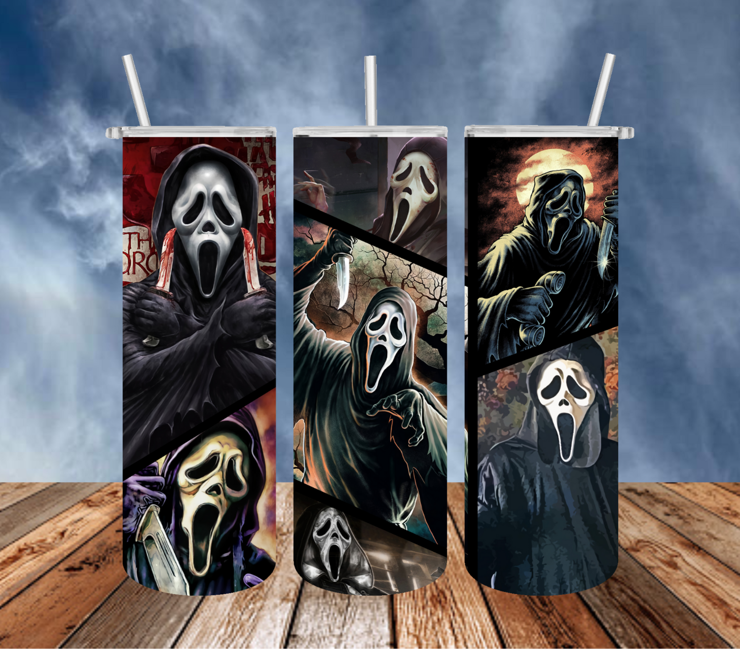 Ghostface Collage Tumbler!