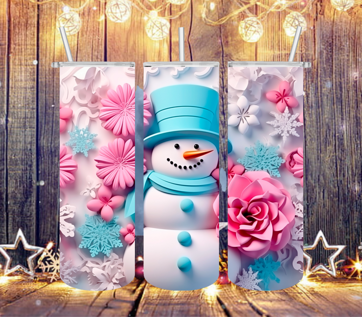 3D Snowman Pastel Christmas!
