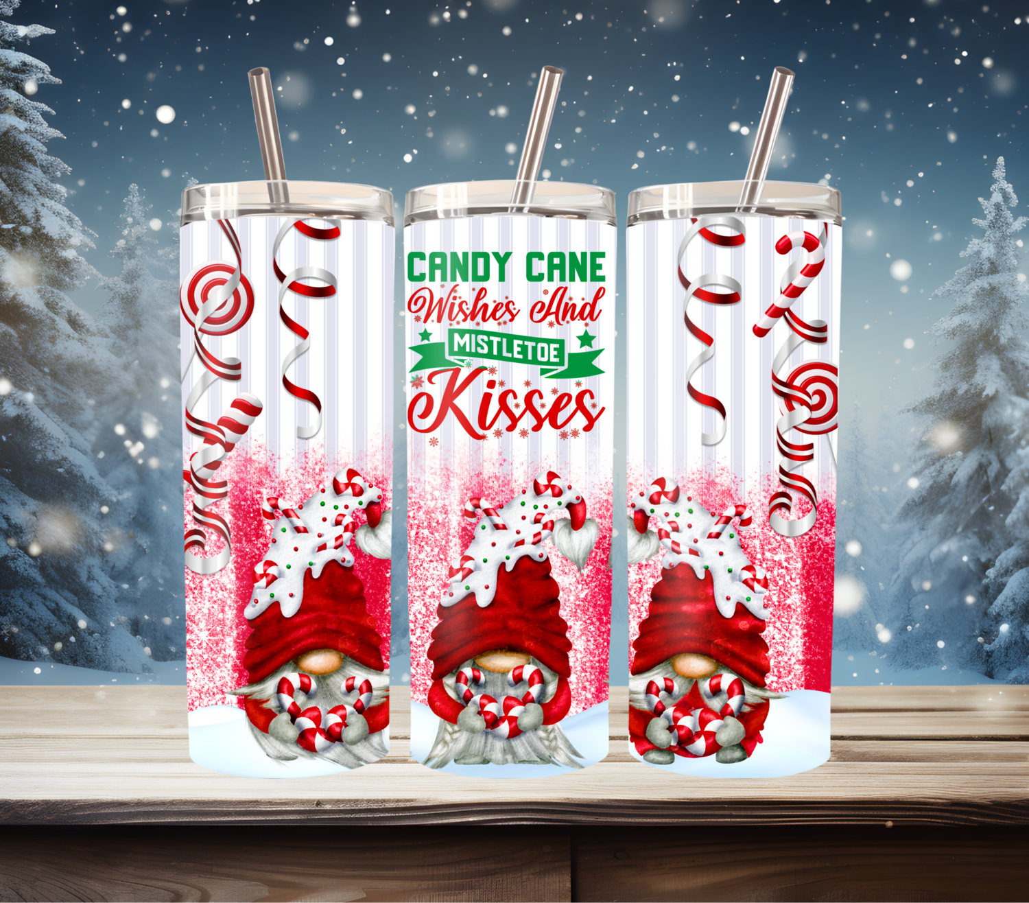 Candy Cane Kisses Christmas Gnomes!