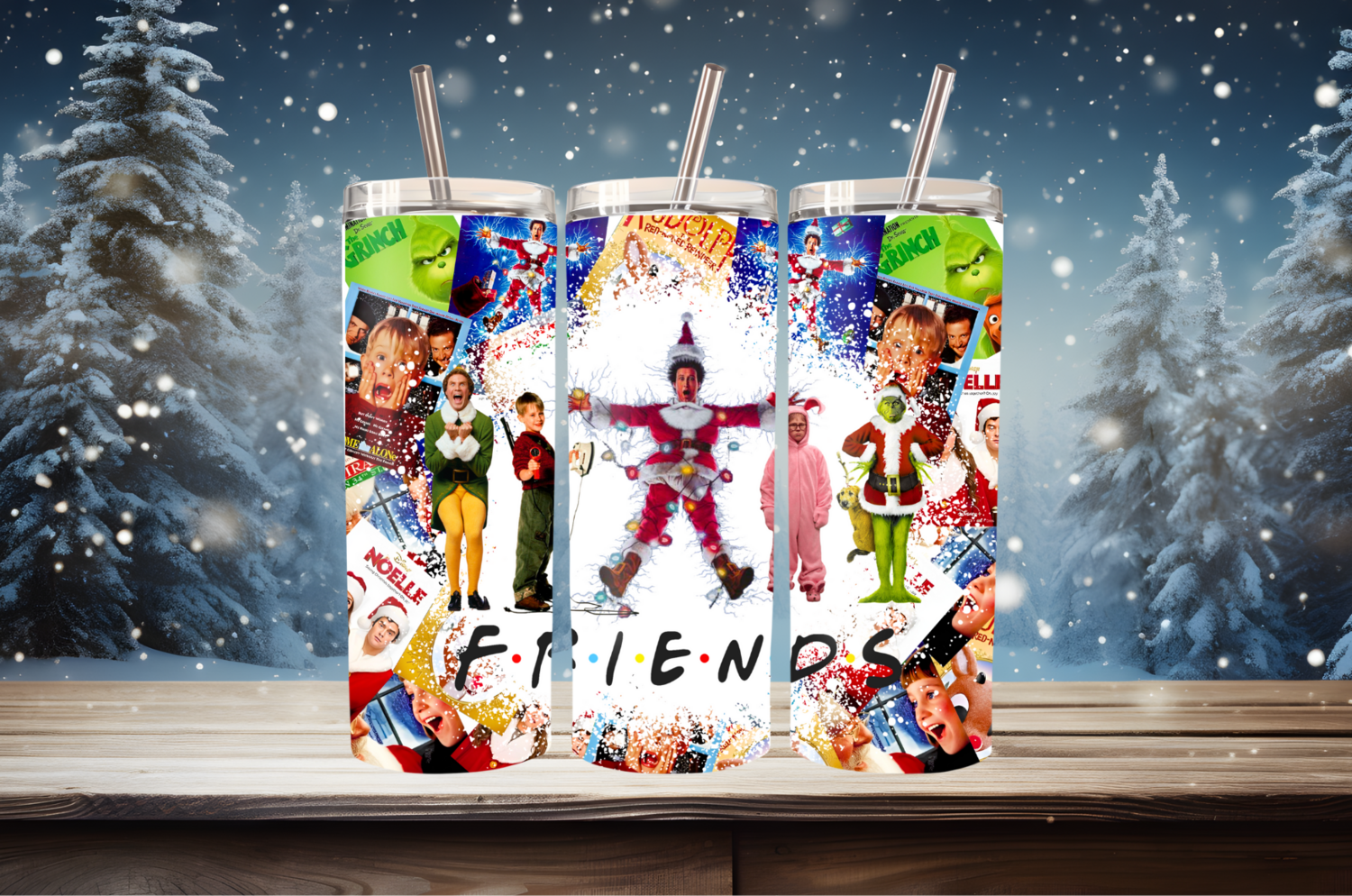 Friends Best Christmas Movies Collage!