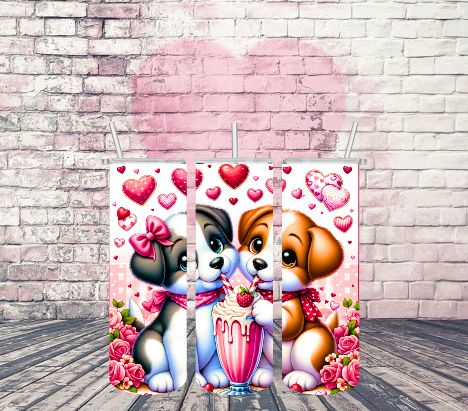 Puppy Love Valentine Tumbler!