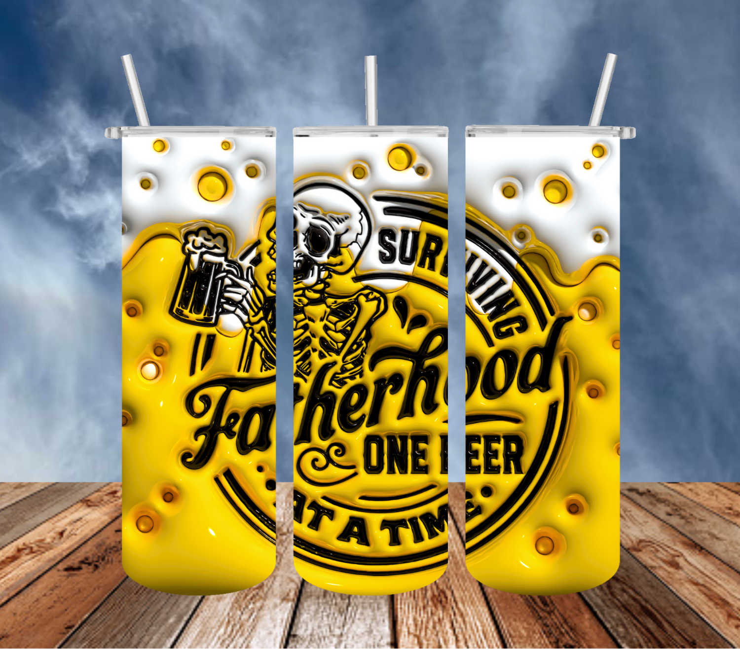 Surviving Fatherhood 1 Beer at a Time Tumbler!