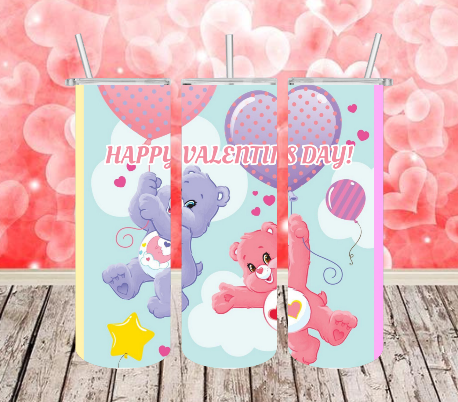 Care Bears Valentine Tumbler!