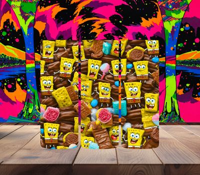 SpongeBob Chocolate Collage