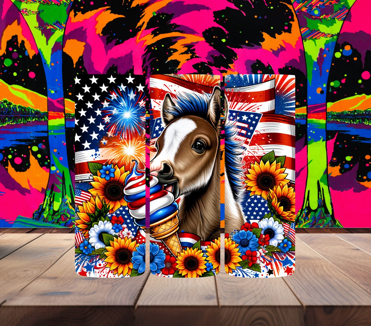 4th of July Baby Horse