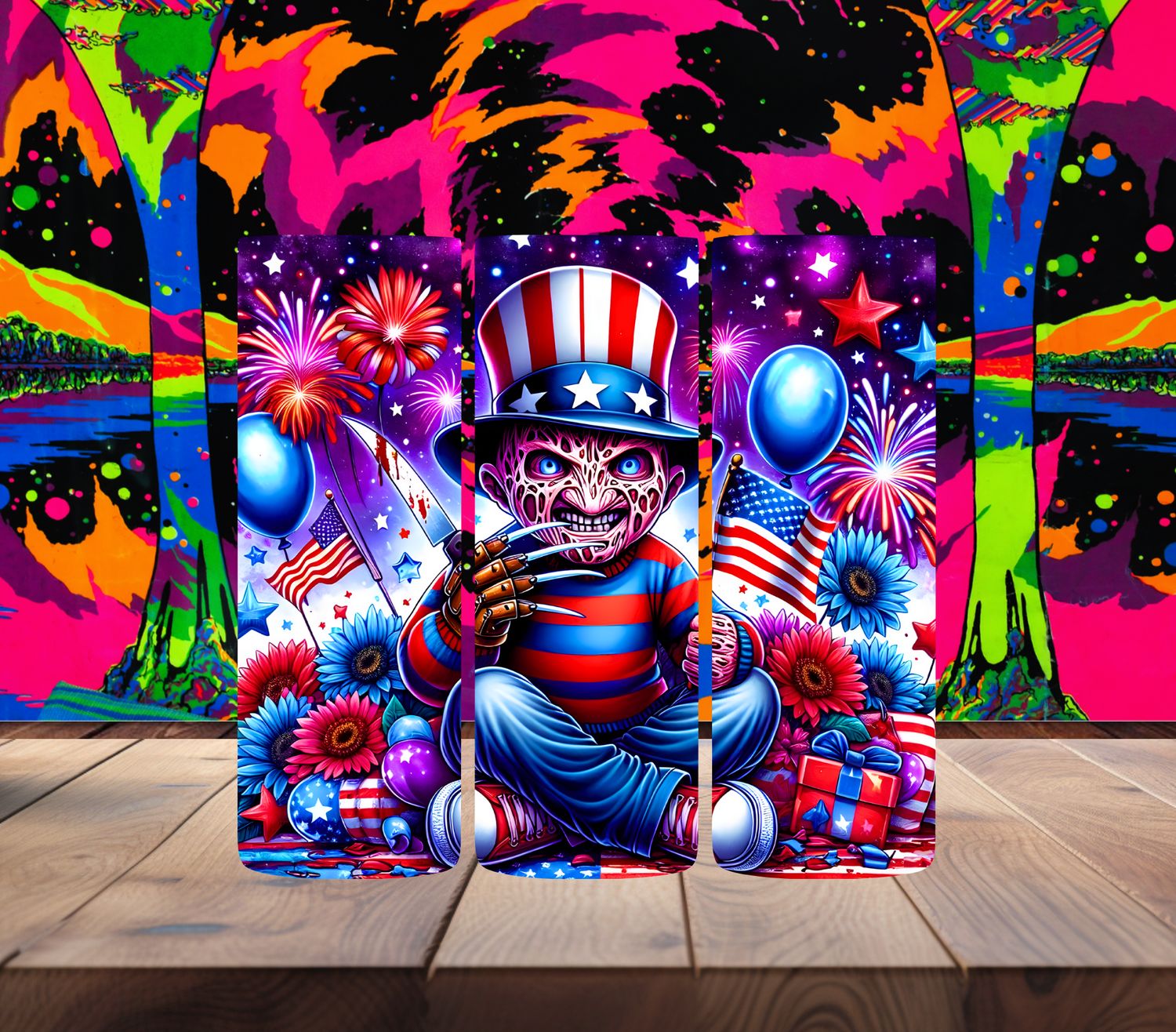 Little Freddy Krueger Patriotic Halloween