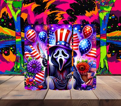 Little Ghostface Patriotic Halloween